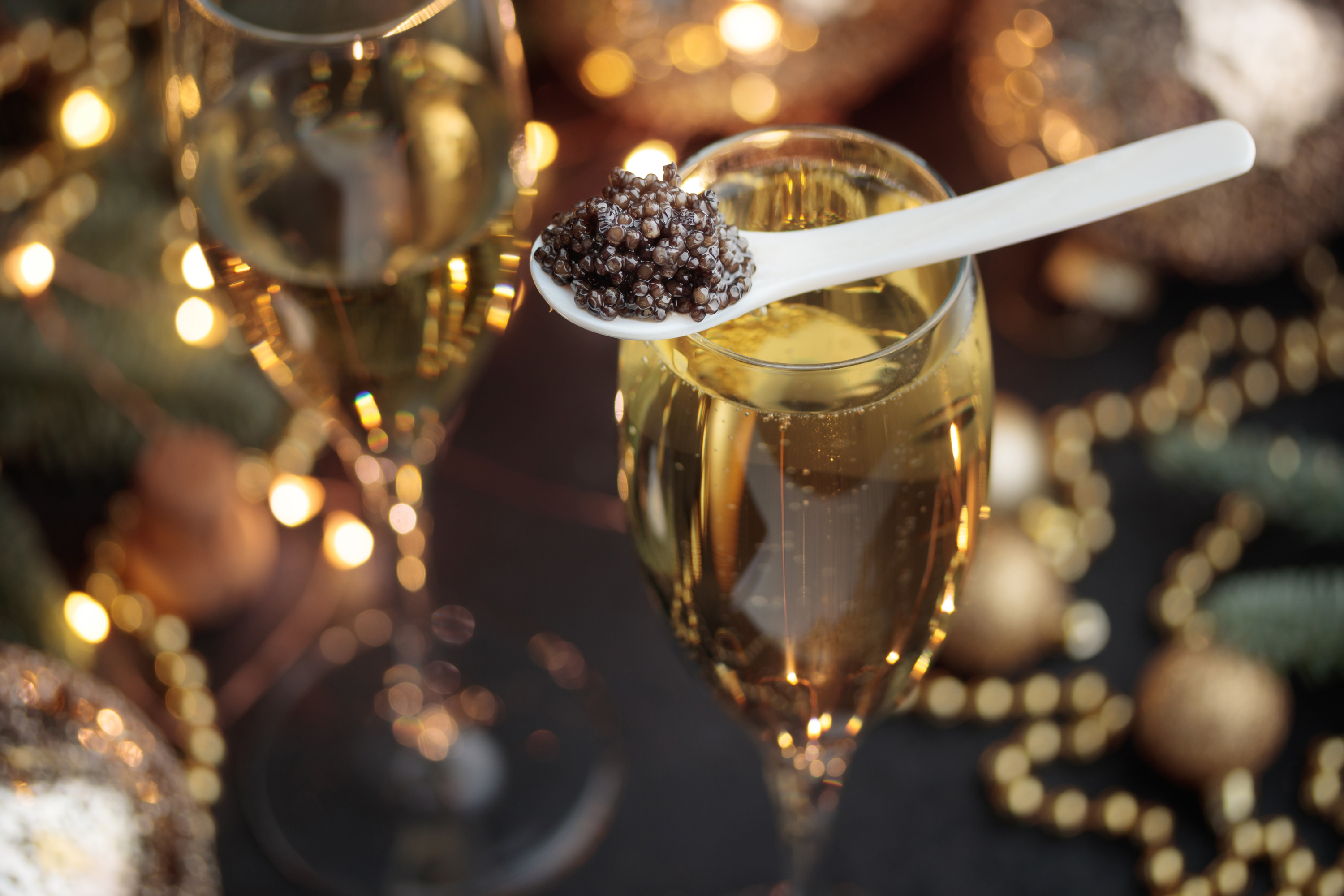 2025年12月31日 跨年倒數香檳無限暢飲與魚子醬奢華組合（晚上9點至午夜12點）